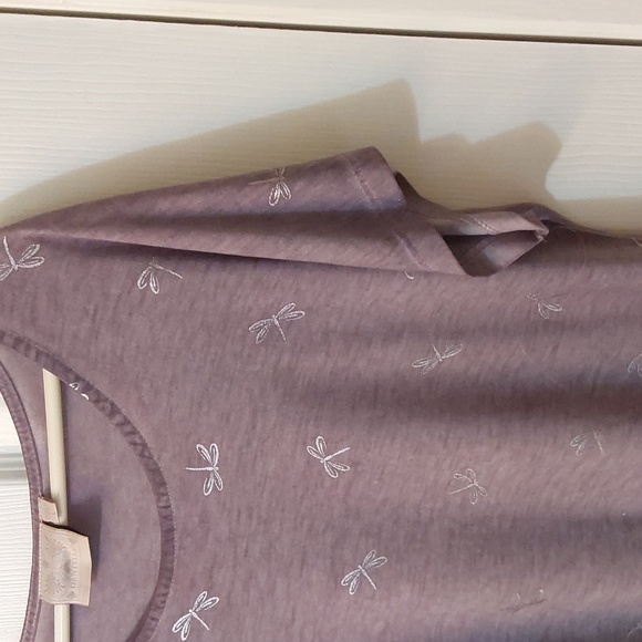 DANTELLE Tunic with silver dragon flies size large - Picture 3 of 6